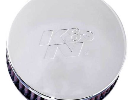 K&N Universal Chrome Filter 2.438in Flange ID x 5.125in OD x 2in H For Cheap